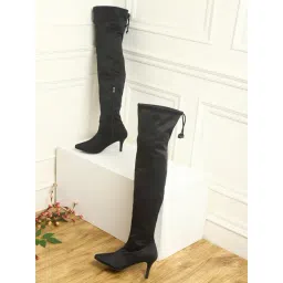 Truffle Collection Women's Black Stiletto Booties