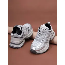 Truffle Collection Women's Grey Casual Sneakers