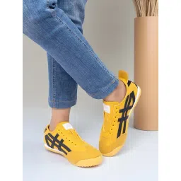 Truffle Collection Women's Mustard Casual Sneakers