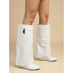 Truffle Collection Women's White Casual Booties