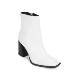 Truffle Collection Women's White Casual Booties