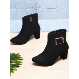 TRYME Women's Black Booties