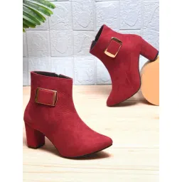 TRYME Women's Maroon Booties