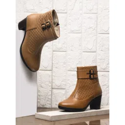 TRYME Women's Tan Casual Boots