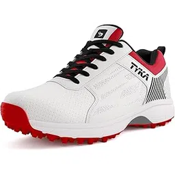 TYKA Velocity Cricket Shoes | Professional Rubber Stud Cricket Footwear for Men Navy Blue