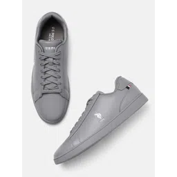 U S Polo Assn Men Grey PU Sneakers