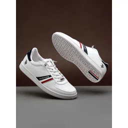 U S Polo Assn Men Striped PU Sneakers