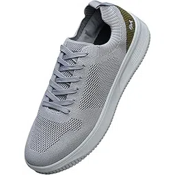 Unisex Court Sneakers | Lightweight Casual Shoes with Breathable Knit Upper & Cushioned EVA Sole | Flexible Walking Sneakers for Everyday Comfort
