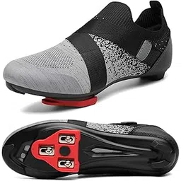 Unisex Cycling Shoes Compatible with Peloton Bike & SPD Indoor Road Riding Biking Bike Shoes with Delta Cleats Included for Men Women
