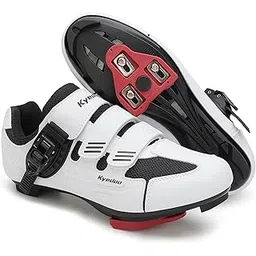 Unisex Cycling Shoes Compatible with Peloton Bike Shoes Indoor Clip in Peleton Road Bike Riding Racing Biking Shoes with Delta Cleats for Mens Womens Indoor Outdoor Bike Pedal