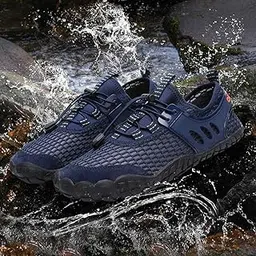 Unisex Water Shoes Breathable Lightweight -Slip Wearproof Quick Dry Soft Swimng Aqua Shoes Outdoors Sneakers(Y15273DB-44) -Layfoo