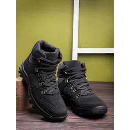 UNISTAR Men Mid Top Felt Hiking Boots