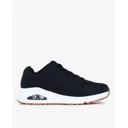 Uno Stand On Air Textured Panelled Lace-Up Casual Shoes