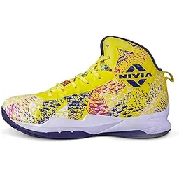 Urban Art Basketball Shoes for Men, Shoes for Basketball, Basketball Shoes for Boys, Basketball Shoes for Indoor and Outdoor Court, Rubber Sole Basketball Shoes