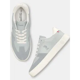 U.S. Polo Assn. Men Colourblocked PU Sneakers
