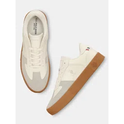 U.S. Polo Assn. Men Colourblocked PU Sneakers