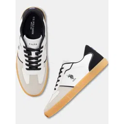 U.S. Polo Assn. Men Colourblocked PU Sneakers
