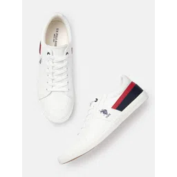 U.S. Polo Assn. Men Colourblocked PU Sneakers