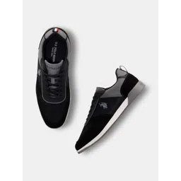U.S. Polo Assn. Men Colourblocked Suede Sneakers