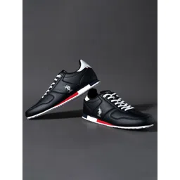 U.S. Polo Assn. Men Comfort Insole Contrast Sole Lace-Ups Sneakers