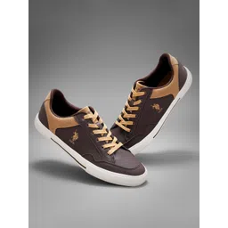 U.S. Polo Assn. Men HAMPTON Colourblocked Comfort Insole Basics Sneakers