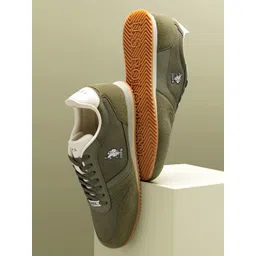 U.S. Polo Assn. Men Lace-Ups Round Toe PU Sneakers