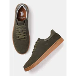 U.S. Polo Assn. Men Leather Sneakers
