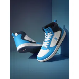 U.S. Polo Assn. Men MYLES Mid Top Colourblocked Comfort Insole Sneakers