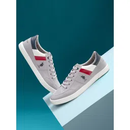 U.S. Polo Assn. Men Narlin Striped Contrast Sole Sneakers