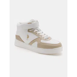 U.S. Polo Assn. Men PU Round Toe Lace-Ups Sneakers Casual Shoes