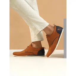 U.S. Polo Assn. Men Tan Brown Solid Slip-On Sneakers