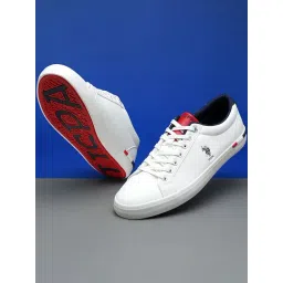 U.S. Polo Assn. Men's ANTON 4.0 Floral white Sneakers