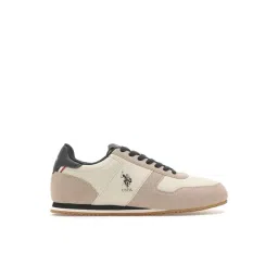U.S. Polo Assn. Men's Beige Casual Sneakers