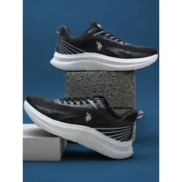 U.S. Polo Assn. Men's Black Running Shoes