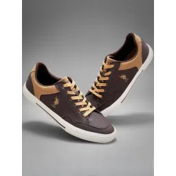 U.S. Polo Assn. Men's Brown Casual Sneakers