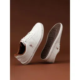 U.S. Polo Assn. Men's CONRAD Off White Casual Sneakers