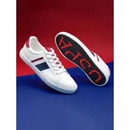 U.S. Polo Assn. Men's SANTOS 4.0 Off White Casual Sneakers