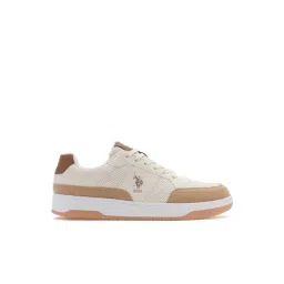 U.S. Polo Assn. Men's SIMON Beige Sneakers