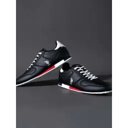 U.S. Polo Assn. Men's SORRENTO 3.0 Black Casual Sneakers