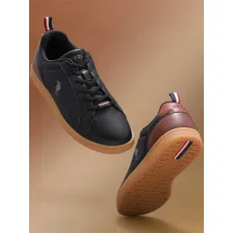 U.S. Polo Assn. Men's STEFAN 2.0 Black Casual Sneakers