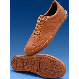 U.S. Polo Assn. Men's Tan Casual Sneakers