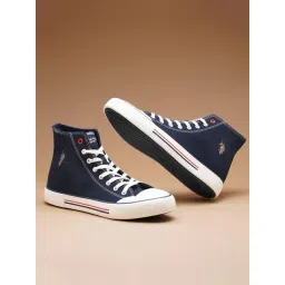 U.S. Polo Assn. Men's VLAIR 2.0 Navy Ankle High Sneakers