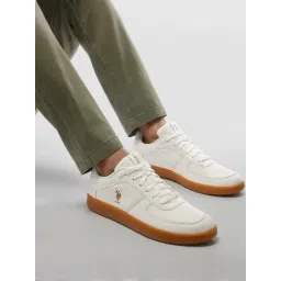 U.S. Polo Assn. Men's White Casual Sneakers