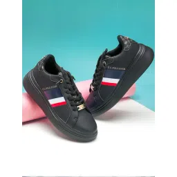 U.S. Polo Assn. Women Clara 2.0 Black Sneakers