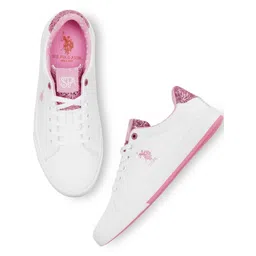 U.S. Polo Assn. Women Lace-Ups Round Toe Sneakers