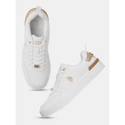 U.S. Polo Assn. Women Round Toe Lace-Ups Sneakers
