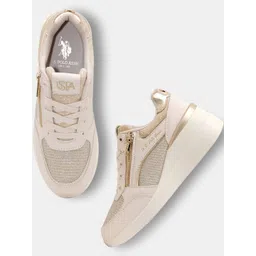 U.S. Polo Assn. Women Textured PU Sneakers