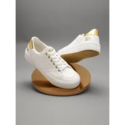 U.S. Polo Assn. Women Women Textured PU Sneakers