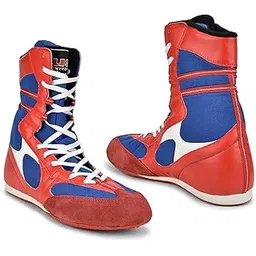 USI UNIVERSAL THE UNBEATABLE Boxing Shoes, 701 Boxing Boots, Boxing Shoes For Men & Women, Fabric/Suede Combination Upper, 3 Pivot Point Moulded Rubber Sole (Size 6 Uk/Ind)