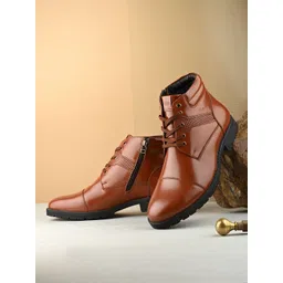 Valentino Men Casual Block-Heeled Regular Boots